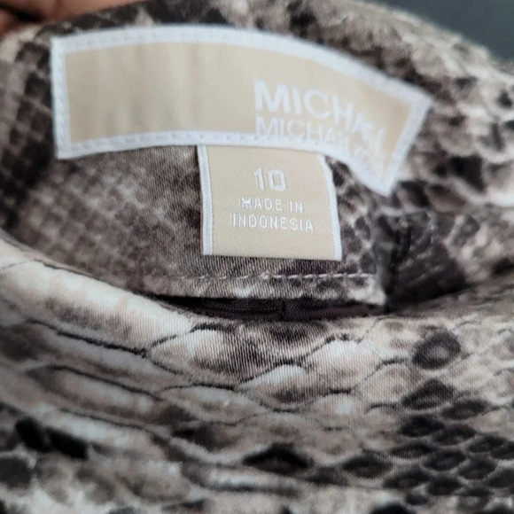 MICHAEL Michael Kors Women's Straight & Pencil Skirt 10 Multicolor Snake Print - Picture 3 of 10